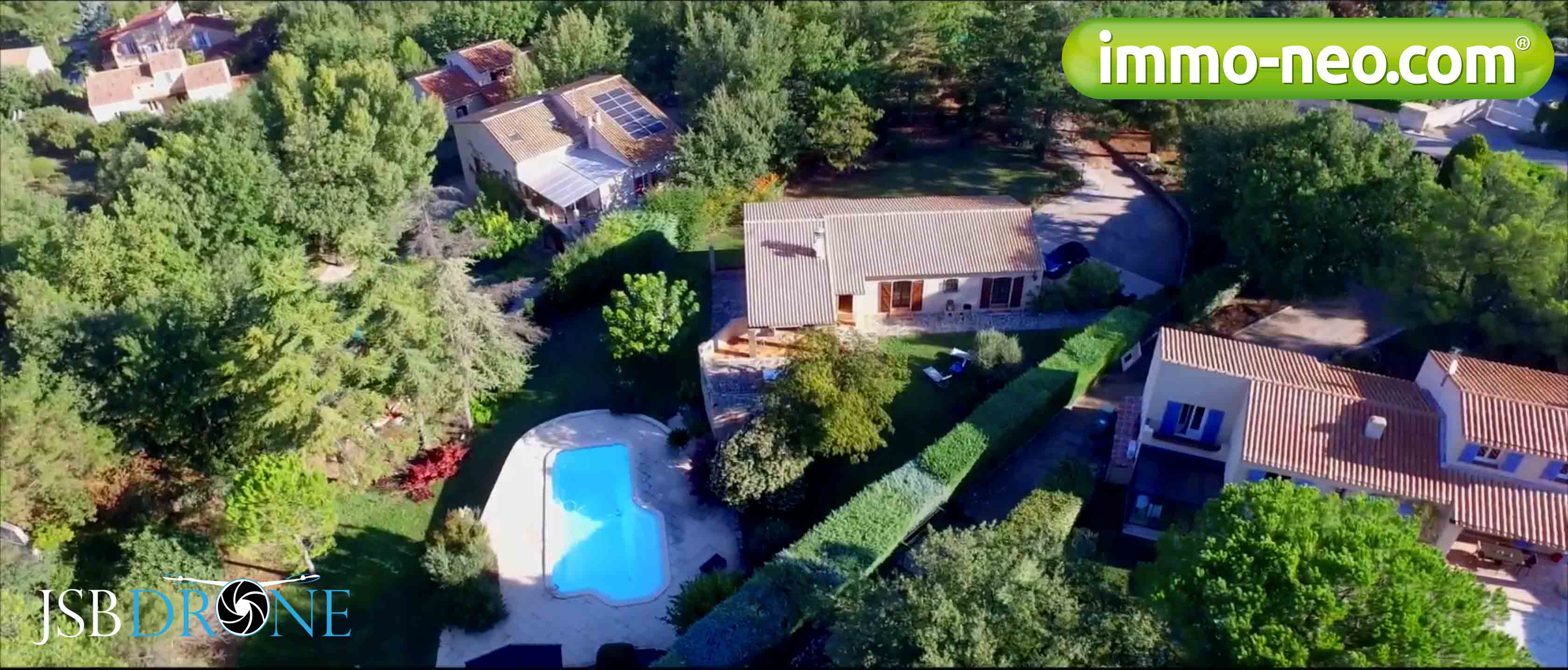 Drone vue aérienne maison Aix en Provence