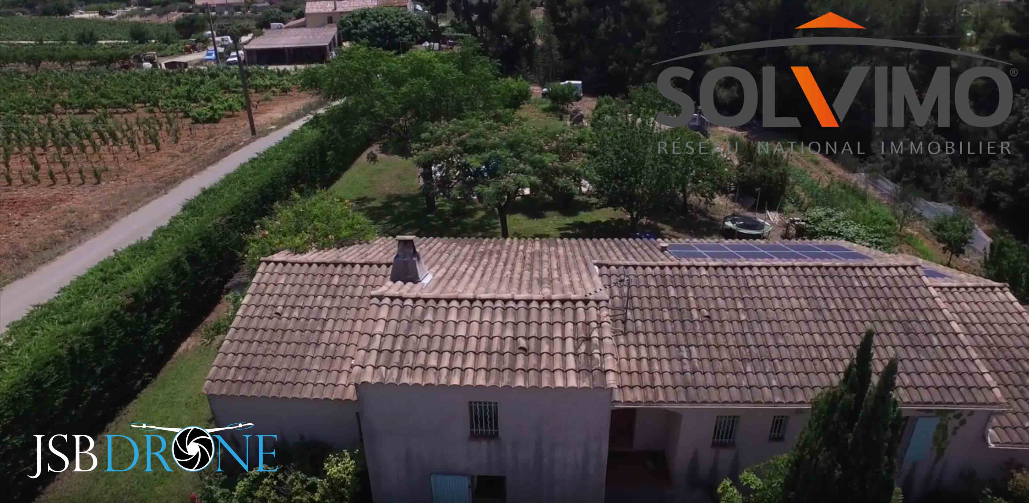 Maison T4 filmée en drone la cadière d'azur