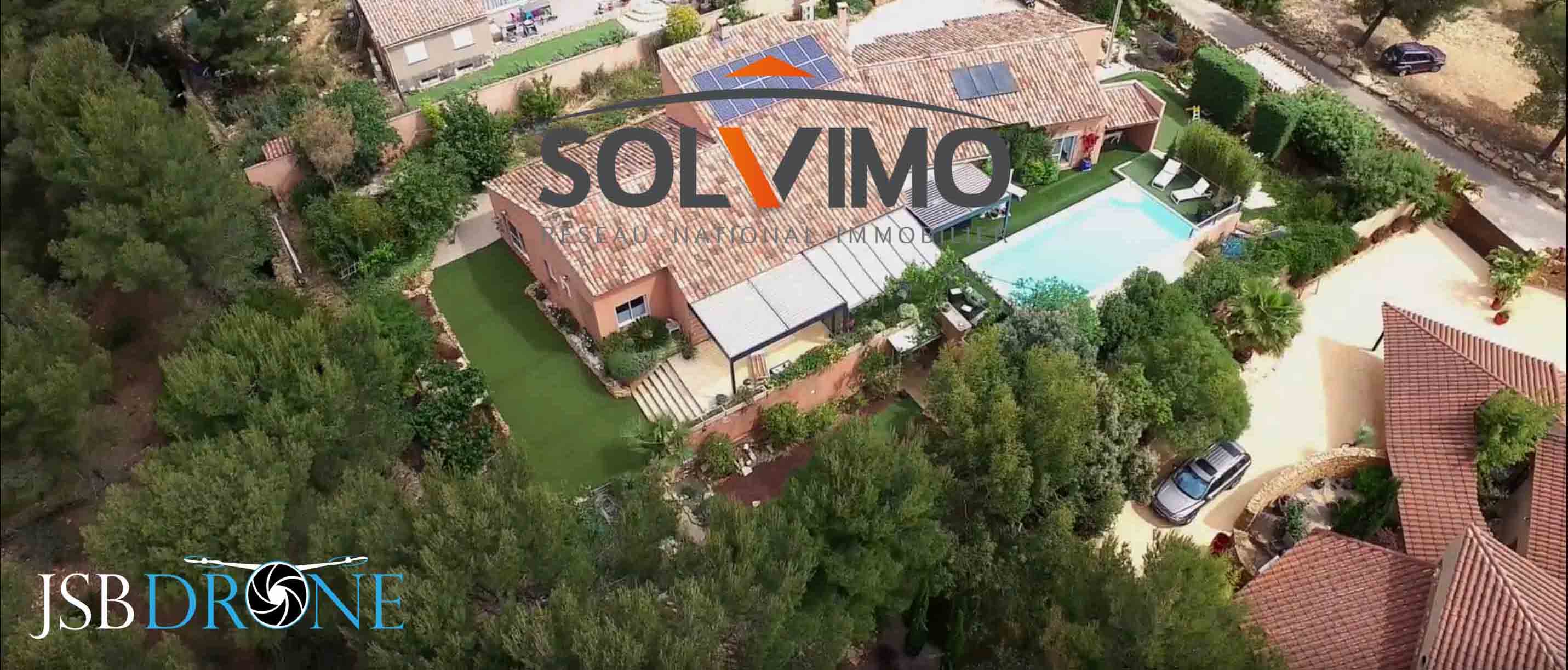 villa vue en drone la ciotat